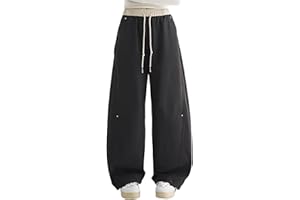 Baggy Sweatpants for Girls Oversized Wide Leg High Waist Athletic Joggers Pants Teens Solid Casual Streetwear Pants