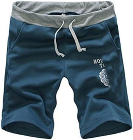 Simon Se Cotton Casual Knee Length Shorts Men Summer Fashion jeans Blue XXL