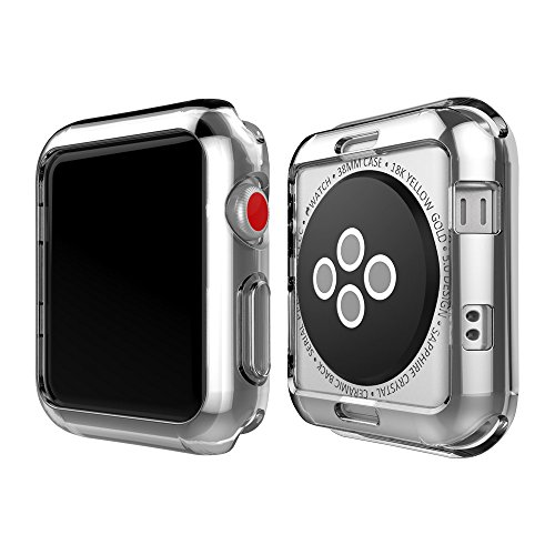 For Apple Watch Series 3 Case 42mm, Alritz Soft Slim TPU Protective Case Flexible Anti-Scratch Bumper Cover for Apple Watch Series 1 Series 2 Series 3 Nike+ Sport Edition - Thumbnail 2
