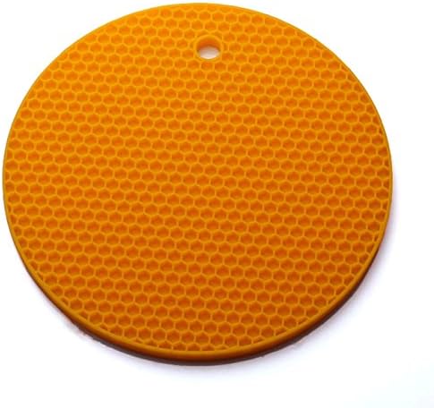 OPOCC Premium Multipurpose Silicone Kitchen Tool - Pot Holder, Trivet Mat, Jar Opener, Spoon Rest, Coaster- Non Slip, Flexible, Durable, Dishwasher Safe, Heat Resistant Hot Pads (Orange)