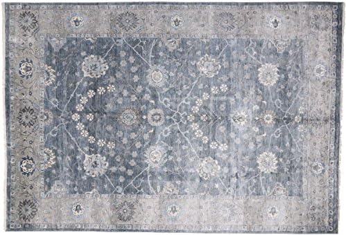 Hand Made Oushak Hand Knotted Wool Area Rug From India 8' 1" X 11' 9"