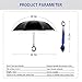 Spar. Saa Double Layer Inverted Umbrella with C-Shaped Handle, Anti-UV Waterproof Windproof Straight Umbrella for Car Rain Outdoor Use