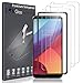LK 3 Pack Screen Protector Compatible for LG G6, Tempered Glass - Easy Installation - HD Clear, Case Friendly