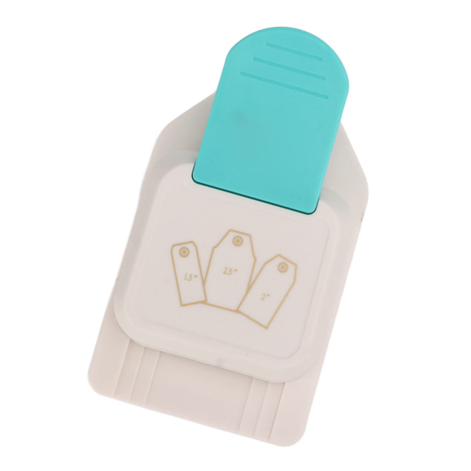 Atyhao Paper Corner Punch, Manual Hole Punch for Paper Crafts, Card Making, Scrapbooking (Turquoise, Plastic Handle, Practical Style)