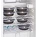 DuraHome - Round Meal Prep Containers with Lids 28oz. Pack of 10 BPA-Free Round Microwaveable Black Plastic Food Storage Container