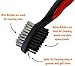 Voplop Golf Brush and Club Groove Cleaner - Easily Attaches to Golf Bag - Deep Clean Iron Grooves - Cleaning Club Face - Bag Clip & Retractable Extension Cord Red