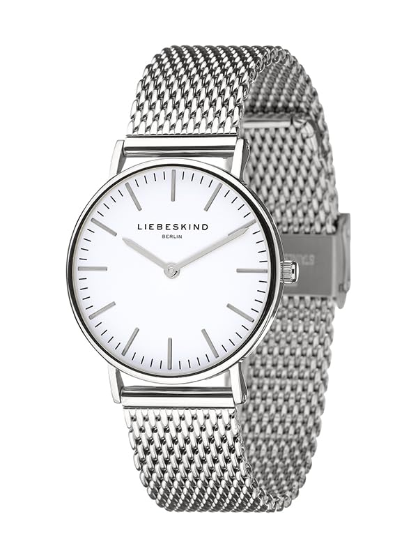 Liebeskind Berlin Women's Watch - Round Quartz Watch 34mm - Mesh Strap - 5ATM Water Resistant - Modern & Elegant Available