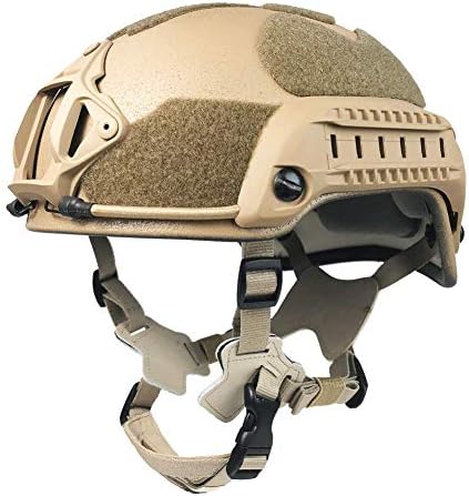 Phalanx Entry Level Coyote Brown Tactical Bump Helmet w/Rails, NVG/Camera Mount and Loop for Patches, Strobes etc.
