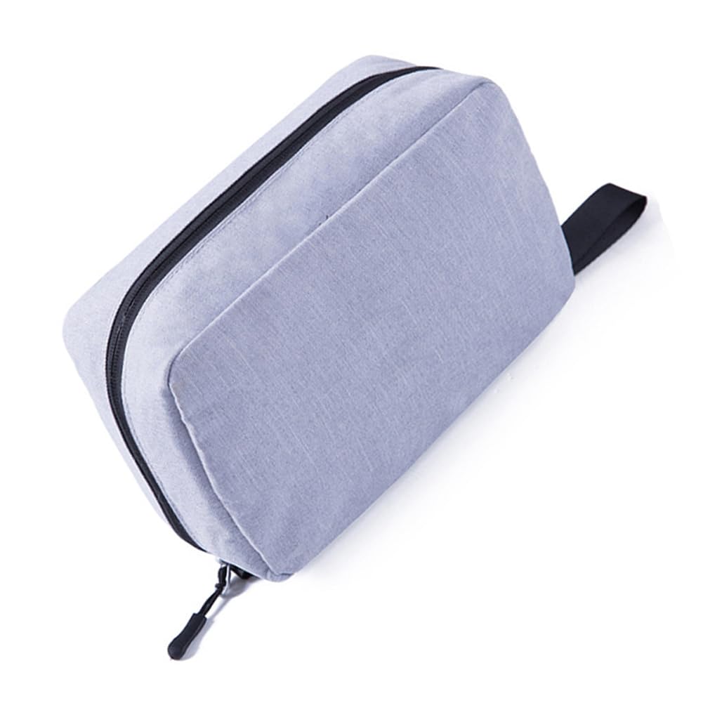 LKMY Nylon Portable Multi - Functional Travel Storage Bag Cosmetic Bag for Holding Large Capacity Hanging Travel Toiletries Portable Waterproof Makeup Shower Bag Unisex (Grey)