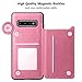 HianDier Wallet Case for Galaxy S10 Plus Slim Protective Case with Credit Card Slot Holder for Women Flip Folio Soft PU Leather Magnetic Closure Cover Case for Samsung Galaxy S10 Plus 6.4 Inches, Pink