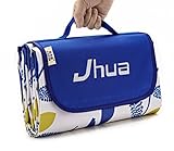 Jhua Waterproof Picnic Blanket Large Picnic Mat Foldable Moistureproof Camping Picnic & Beach Blanket for Outdoors/Travelling/ Camp