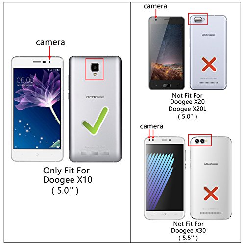 HOOMIL Doogee X10 Case Soft TPU Slim Protective Clear Case for Doogee X10 Phone Cover (Crystal) - HU3216 - Thumbnail 2