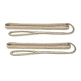 Extreme Max White/Gold 3006.2165 BoatTector Double Braid Nylon Fender Line-3/8 x 6', White & Gold