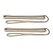 Extreme Max 3006.2165 BoatTector 3/8 x 6' Premium Double Braid Nylon Fender Line Pair, White & Gold