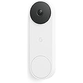 Google Nest Doorbell (Wired, 3rd Gen) - 2K Video, Live View - 2025 - Snow | Video doorbell, 2K HDR, intelligent alerts, color night vision, 2-way audio, works with Google Home &amp; Gemini