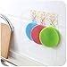 Silicone Sponge Antibacterial Brush Dish Scrubber - HUSH BEAR 3 Pieces Pot Holder Multipurpose Dish-Washing Mildew Free Antimicrobial