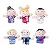 Moon Boat Family Member Finger Puppet Kids Toy 6 PCS