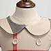 Yinggeli Little Baby Girls Long Sleeve Plaid Checked Princess Dress(Beige, 4-5 Years)