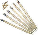 CW Ash Stumps Set, 6 Stumps with 4 Bails