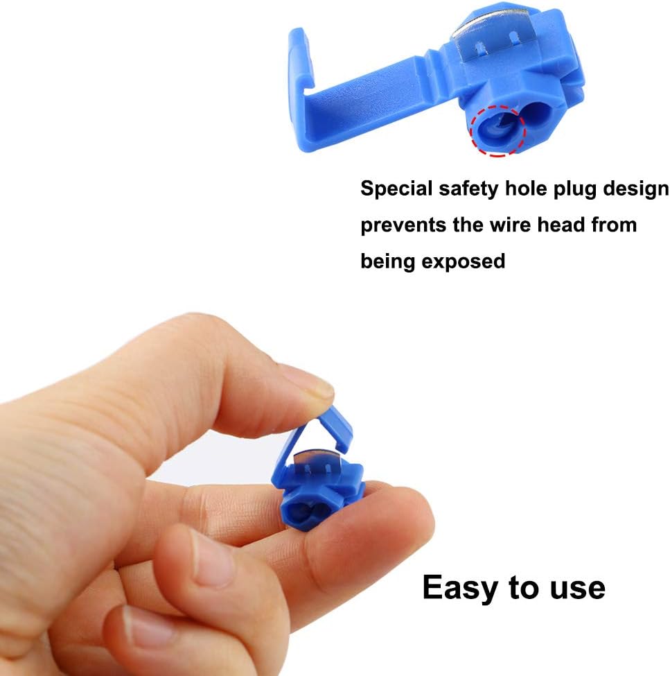 QitinDasen 50Pcs Quick Splice Wire Connectors Set, Quick Splice Terminal, Electrical Wire Splice Connector - Image 5