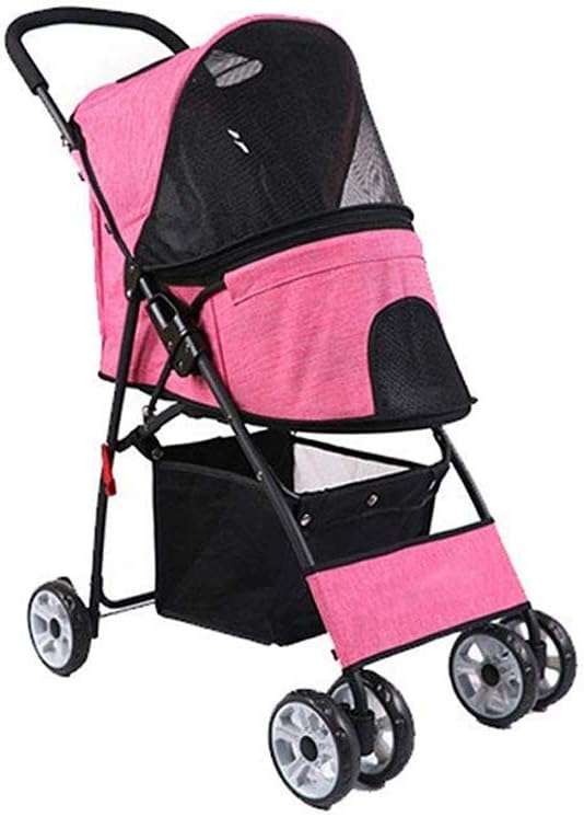 UTOPIAY 4 Wheels Dog Travel Stroller, Pet cat Pram/Disabled