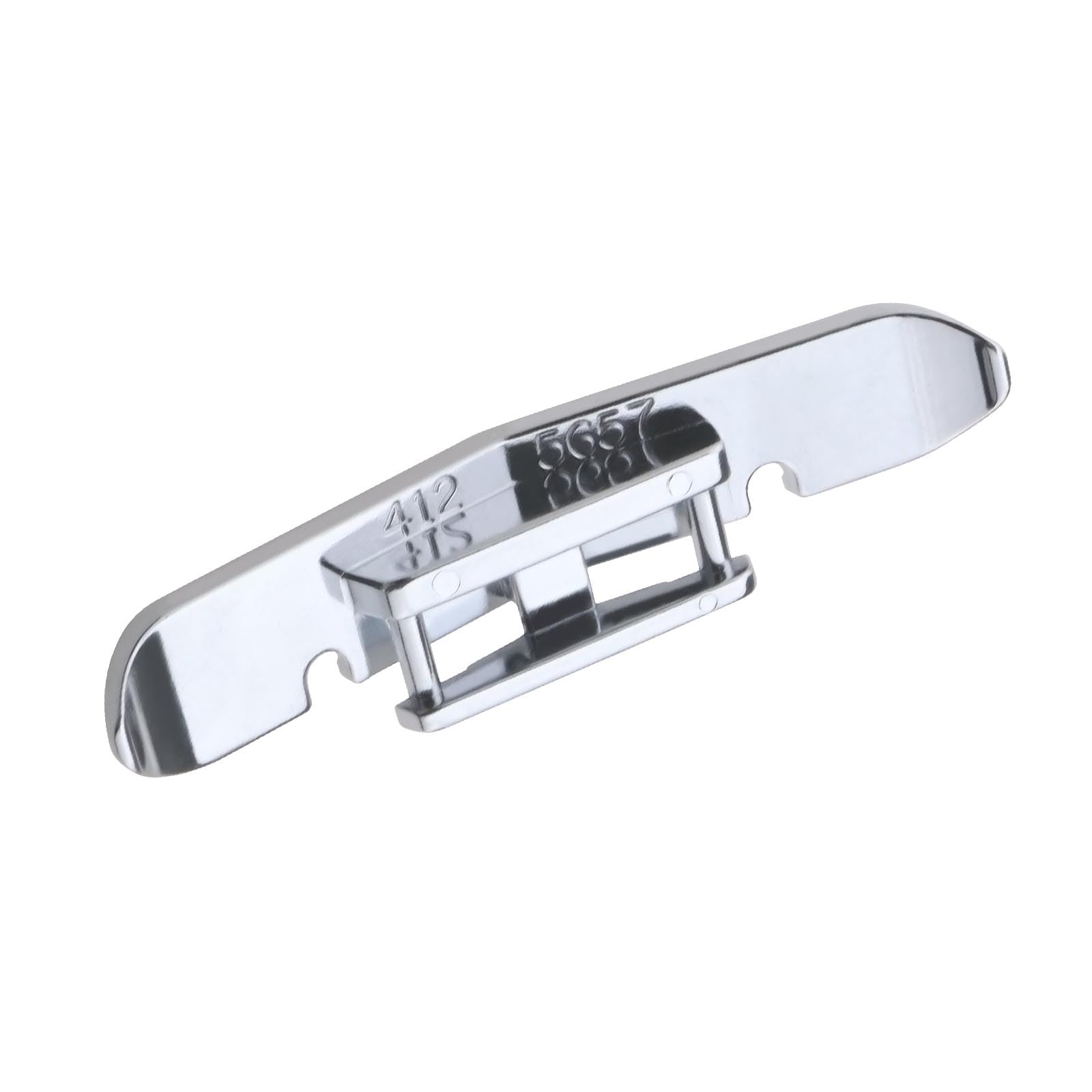 OTOTEC Narrow Zipper Presser Foot 4125657-45 Compatible with Husqvarna Viking Group 1-8 and D Models Metal Narrow Zipper Feet Silver