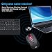 2.4G Wireless Keyboard and Mouse Combo Full-Size Keyboard and Portable Mobile Optical Mice,Long Battery Life,Black