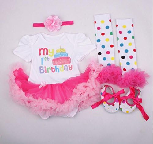 Reborn Dolls Baby 1st Birthday Clothes OutfitsTutu Dress for 20"- 22" Reborn Doll Girl Baby Clothing Baby Flower Dress
