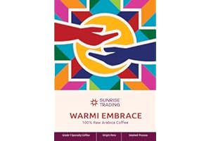 Sunrise Trading - Warmi Embrace - 80oz (5lb) Unroasted Peruvian Green Coffee Beans - Shade Grown - Specialty Grade