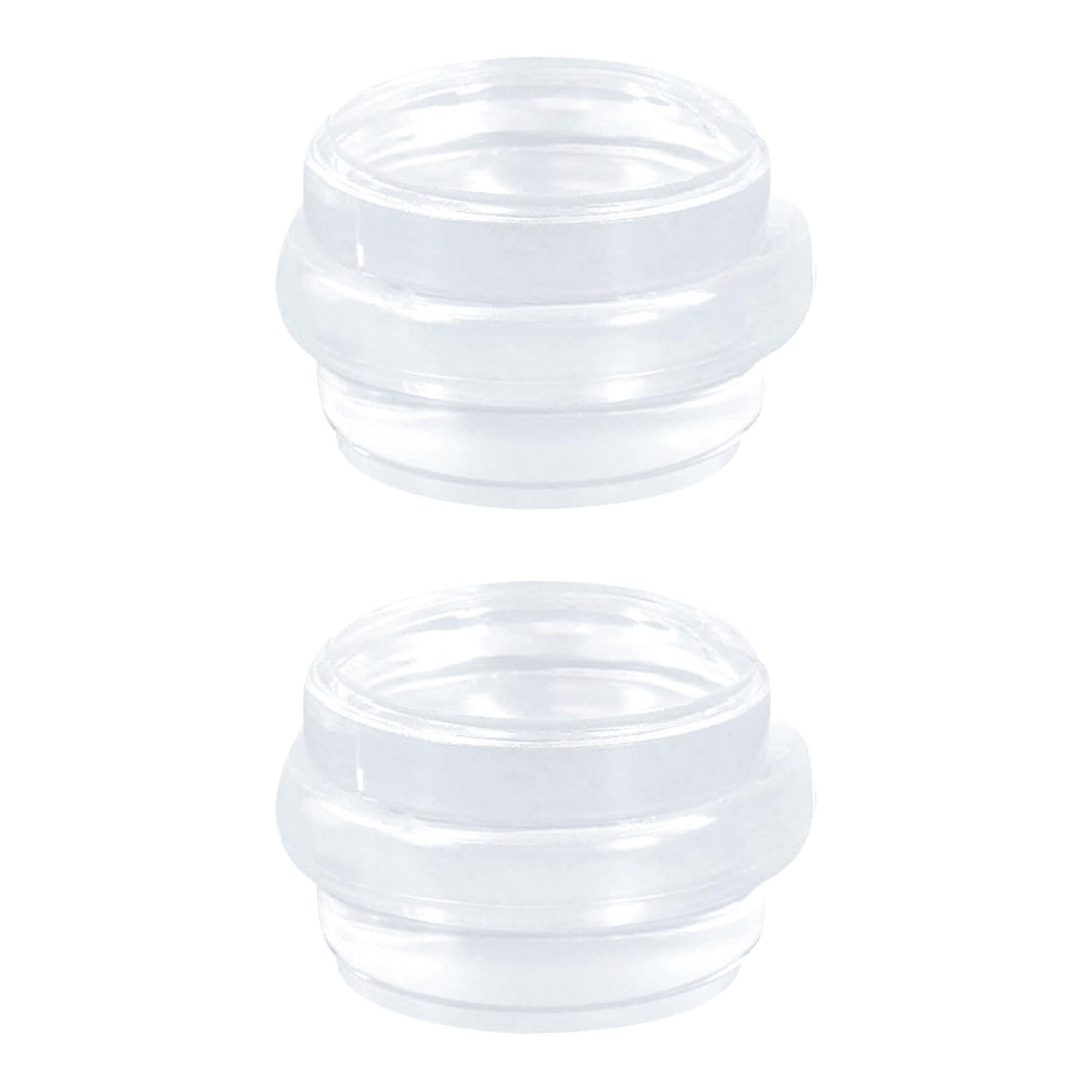 NAUZE 2Pcs Clear Door Stopper Premium Anti Slip Door Stop Anti Slip Invisible Doorstops Transparent Floor Door Stoppers for Bathroom Bedroom Kitchen Offices Floor Patio