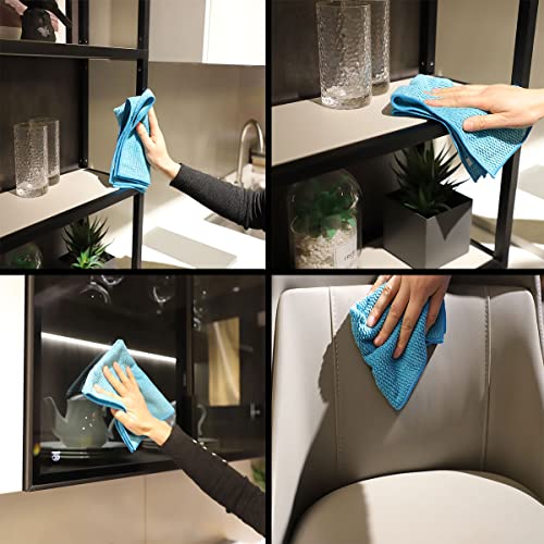 Stainless Steel Microfiber Cleaning cloth12 Pack,MultiPurpose Non