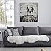 Ojia Deluxe Soft Faux Sheepskin Chair Cover Seat Pad Plain Shaggy Area Rugs for Bedroom Sofa Floor (2ft x 6ft, Ivory White)