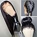 CHEETAHBEAUTY（18inch Brazilian Straight Lace Front Wigs Human Hair 13x4 Lace Front Wig For Black Women Pre Plucked with Baby Hair Jet Black