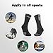 Yingdi Mens Basketball Socks, Athletic Compression Socks for Sports and Outdoor Activities -- Pack of 3 pairs