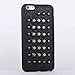 Metal Studded Leather + Silicone Back Cases Covers for Apple iPhone 6 Plus / 6s Plus Black Soft Metallic Rock Roll Cool Punk Girls Men High Fashion