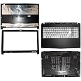 Laptop Replacement LCD Top Back and Front Bezel Compatible for MSI GV62 8RC/GV62 8RD/GV62 8RE GV62 7RC/GV62 7RD E2P-6J3A612-P89 MS-16JD Shell Palmrest Upper Bottom Base Cover Case No Optical Drive