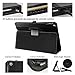 New iPad 9.7 inch 2018/2017 Case, Ztotop Premium PU Leather Smart Cover with Wallet & Credit Card Slot Stand Cover for Apple iPad Air 1 2, Black (Auto Wake/Sleep)