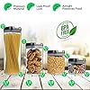 AS-Kitchen-7-Piece-Food-Storage-Container-Set-Airtight-Stackable-Kitchen-Storage-Solutions-for-Kitchen-Cupboards-and-Pantries-Clear-Plastic-Canister-with-Sealable-Lid-Free-Labels-and-Marker A&S Kitchen 7 Piece Food Storage Container Set - Airtight, Stackable Kitchen Storage Solutions for Kitchen Cupboards and Pantries - Clear Plastic Canister with Sealable Lid - Free Labels and Marker