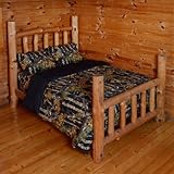 Twin Reversible Black Camo 4 Piece Comforter & Sheet Set