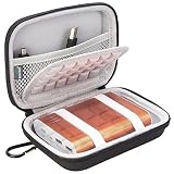 BOVKE EVA Shockproof Travel Carrying Storage Case Bag for Jackery Giant+ 12000 mAh 10200mAh, RAVPower 16750mAh 13000mAh, Anker PowerCore 10401 Portable Charger Power Bank External Battery,Black