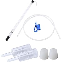 Auto Siphon Mini for Beer/Wine Bucket Home Brewing with Hose & Clamp, 2 Sets 3-Piece Air Locks and #6 Stoppers Kit, for…