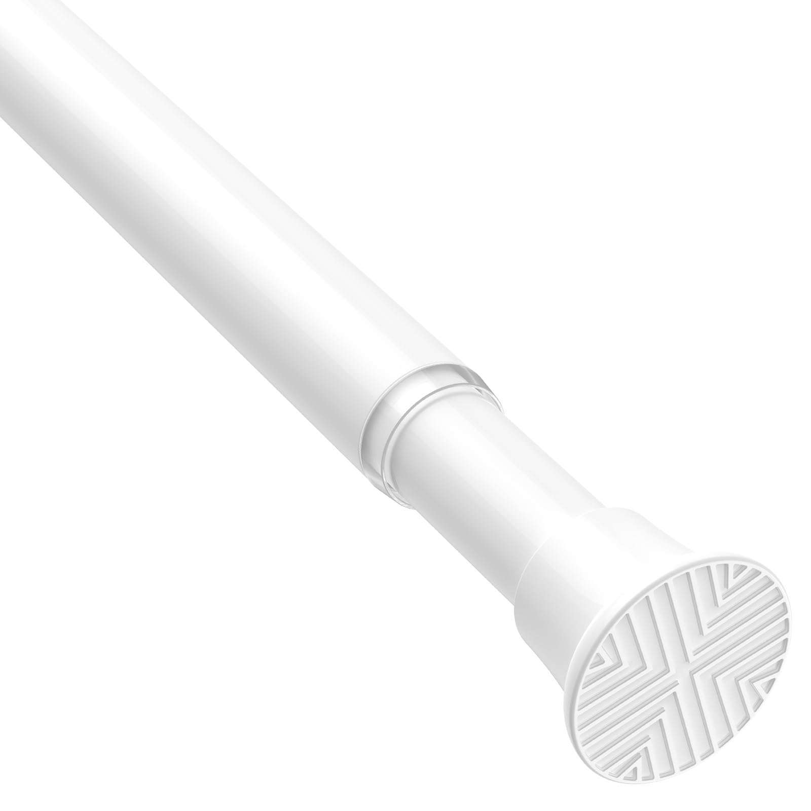 Photo 1 of 1Pack White Tension Curtain Rods 31 to 76 Inch Small Curtain Rods No Drilling Short Tension Rod Adjustable Spring Rod for Windows Door Closet Pressure Rod
