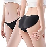 Eegla Outf1tters Women's 2pcs Seamless Padded Butt Lifter Hip Enhancer Thong Control Shapewear Panties Shaper Underwear Panty