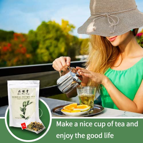 Yan Hou Tang 28 Tea Bag Day and Night Organic Naturally Detox Cleanse Tea Diet Slimming Herbal Tea Supplement for Digestion