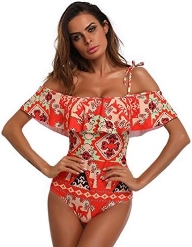 Hot Sale!2018 Todaies Womens One Piece Monokini Swimwear Bikini Beach Bathing Suit Padded Beachwear (XL, Red)