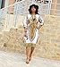 AutumnFall Women Summer Casual Deep V-Neck Traditional African Print Party Dresses (XL)
