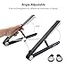 Laptop Stand, Kavalan Portable Desktop Light Weight Notebook Holder, Adjustable Eye-Level Ergonomic Height Design for MacBook Pro Air, Chromebook and More - Storage Bag Included (Black)