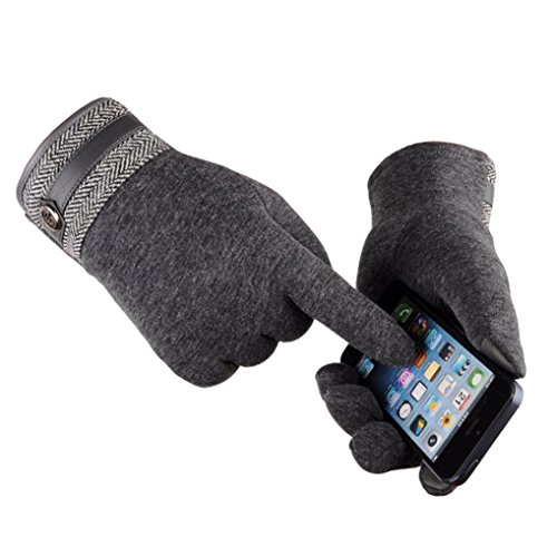 AIMTOPPY Fashion Men Thermal Winter Motorcycle Ski Snow Snowboard Gloves (Gray, free)