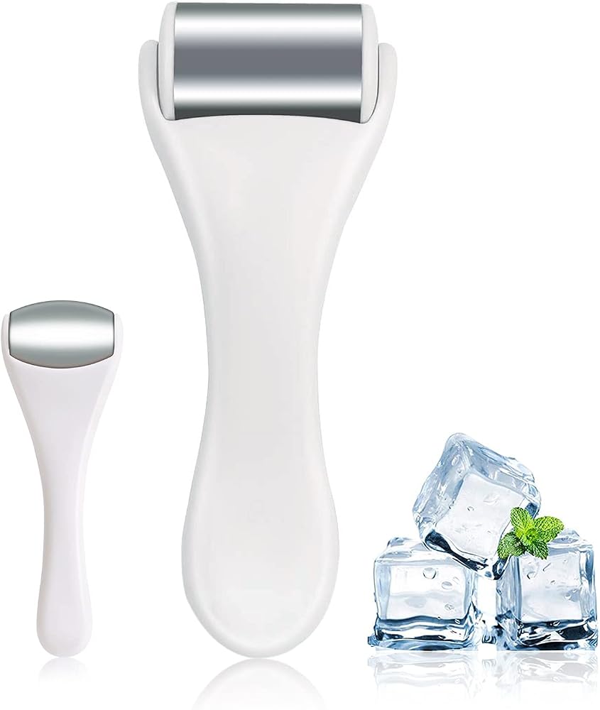 Ice Roller for Face and Eyes - 2PCS Facial Relief Eye Puffiness Massager | Cold Therapy Calm Skin Migraine Fatigue Relief Aft