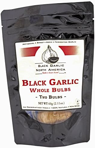 Black Garlic American Whole Bulb -Kosher Certified-2 per package